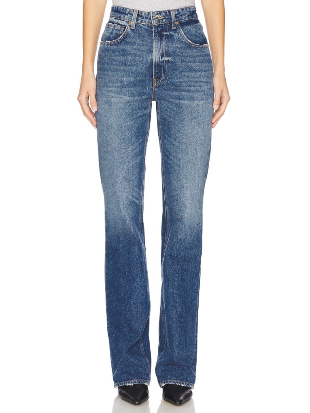 NWT GRLFRND Melanie High Rise Boot Cut Jeans Size 28
